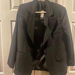 Nasty Gal oversized black blazer